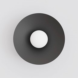 Kinkiet MONO K1M Czarny/Opal
