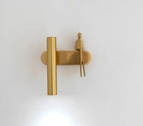 Lampa Ścienna BOY TUBE L Złoty