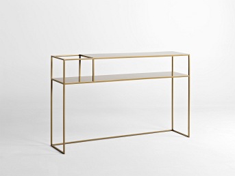 Konsola Senso Flower Metal L 120x25 Złoty