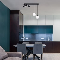 Lampa Sufitowa ALBIO K-4138 Czarny/Biały Matowy