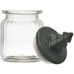 Słoik z Pokrywką w Kształcie Choinki Zielony