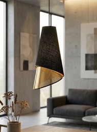 Lampa Wisząca MODA 1 Czarny/Złoty