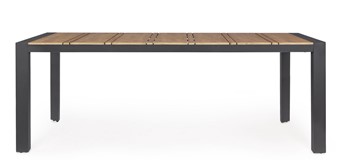 Stół Ogrodowy ELIAS 198x100cm Naturalny/Czarny