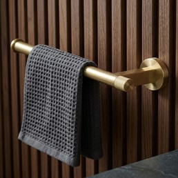 Wieszak na Ręcznik Jednoramienny 39106 ORI Złoty Szczotkowany