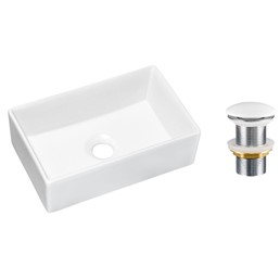 Zestaw Umywalkowy z Korkiem Click-Clack GAJA Biały