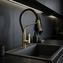 Bateria Kuchenna CASTOR Złoty Szczotkowany