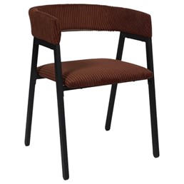 Krzesło SCOTT Teracotta/Czarny