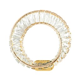 Lampa Ścienna WAVE Złoty/Transparentny