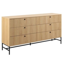 Komoda ALBANY 6 Szuflad Dąb Naturalny