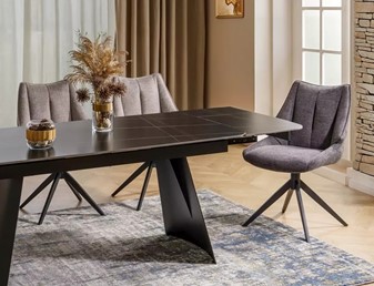 Krzesło CODA Brego Szary/Czarny Mat