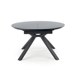 Stół Rozkładany VERTIGO (130-180)x130 cm Czarny