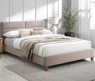 Łóżko SIERRA Velvet 120x200 Dąb/Beż Bluvel 28
