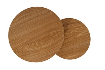 Ława AMARO fi53/43 Czarny/Dąb