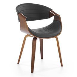 Krzesło K544 Czarny/Orzechowy