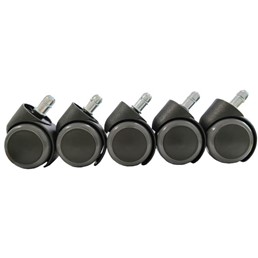 Kółka Gumowe AX Komplet 5 szt. Szary