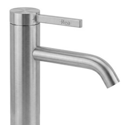 Bateria Umywalkowa RIVO Nikiel Szczotkowany