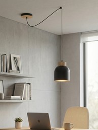 Lampa Wisząca KRU 1 Czarny