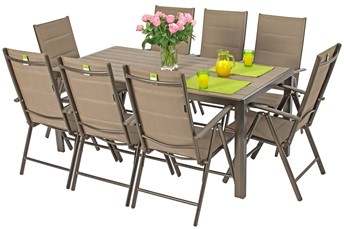 Zestaw Ogrodowy Modena Max 8-Osobowy Brązowy