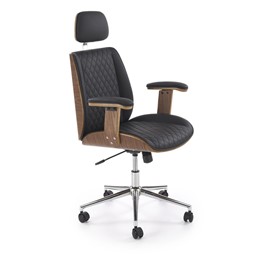 Fotel Gabinetowy TIMBER Orzechowy/Czarny