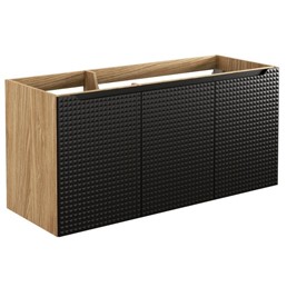 Szafka pod Umywalkę LUXOR Dąb Olejowany/Czarny Mat