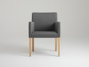 Fotel Wilton Arms 84 60x61x84 Stalowy/Naturalny