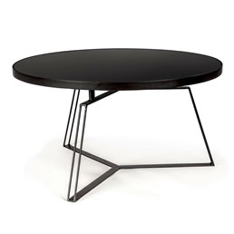Stolik Kawowy ZAIRA Fi70cm Czarny