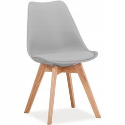 Krzesło KRIS Dąb/Jasny Szary