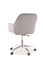 Fotel Obrotowy Q-190 Velvet Szary Bluvel 14