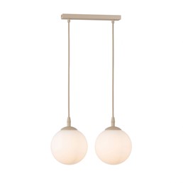 Lampa Wisząca COSMO 2 Beżowy/Opal