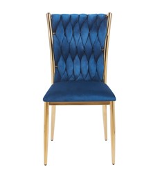 Krzesło Velvet K37-FX (G) Niebieski