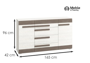 Komoda BLANCO 06 Sosna Śnieżna