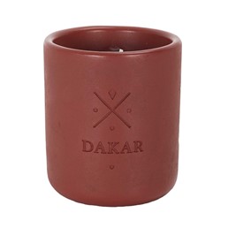Świeca EARTH DAKAR Bordowy