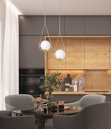 Lampa Wisząca NEVE GOLD K-4776 Mosiądz