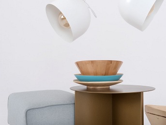 Stół Kawowy Oli Metal 50x45 Złoty