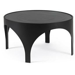 Stolik Kawowy ARCHIE Fi70cm Czarny
