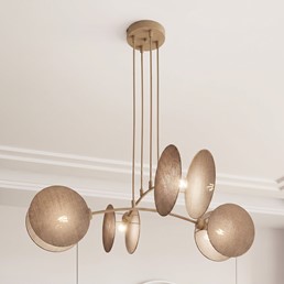 Lampa Wisząca MOTIF 4 Beżowy/Naturalny