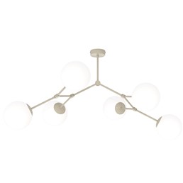 Lampa Sufitowa SPACE 6 Beżowy/Opal