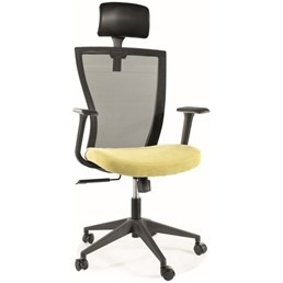 Fotel Obrotowy Q-328H Czarny/Zielony