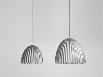 Lampa Wisząca Plissart M 50x41x116 Srebrny