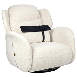 Fotel Obrotowy TAPE TEDDY Biały/Czarny