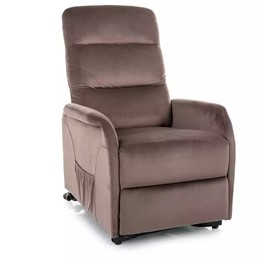 Fotel Rozkładany JUPITER M Brego Cappuccino/Czarny