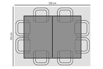Pokrowiec na Meble 250x165x80 Zielony