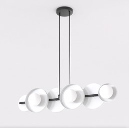Lampa Wisząca MODEL 6 Czarny/Biały