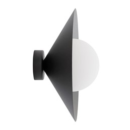 Kinkiet MONO K1S Czarny/Opal