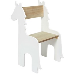 Krzesło Dziecięce Unicorn Biały/Naturalny
