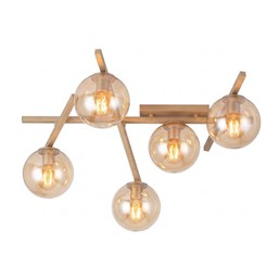 Lampa Sufitowa SMART 5 Beżowy/Miodowy