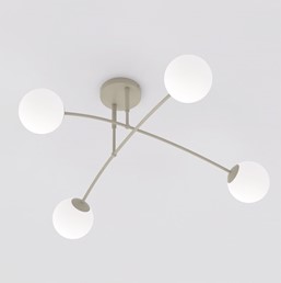 Lampa Sufitowa PREGOS 4 Beżowy/Biały