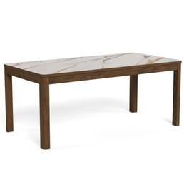 Stół Rozkładany SOUTHAMPTON 180x90 Beżowy/Brązowy