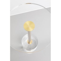 Stolik GHOST Fi35cm Biały/Złoty