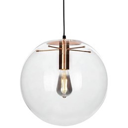 Lampa Wisząca SANDRA 20 Miedziana Szkło/Metal